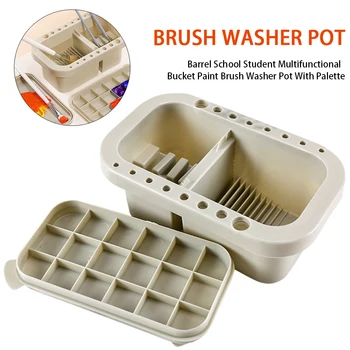 Cleaning Art Supplies Tool Drying Student Holder With Palette School 3 In 1 Paint Brush Washer Pot Multifunctional Bucket
Cleaning Art Supplies Tool Drying Student Holder With Palette School 3 In 1 Paint Brush Washer Pot Multifunctional Bucket