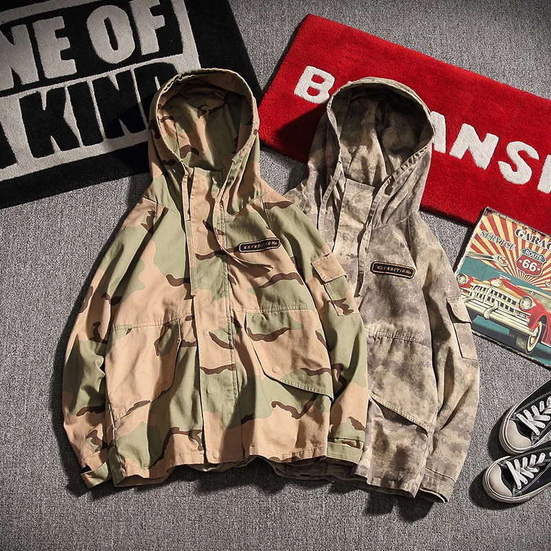 2019 Autumn New Style Japanese-style Japanese-style Hooded Camouflage Tooling Jacket MEN'S Outerwear Large Size Men'S Wear
2019 Autumn New Style Japanese-style Japanese-style Hooded Camouflage Tooling Jacket MEN'S Outerwear Large Size Men'S Wear