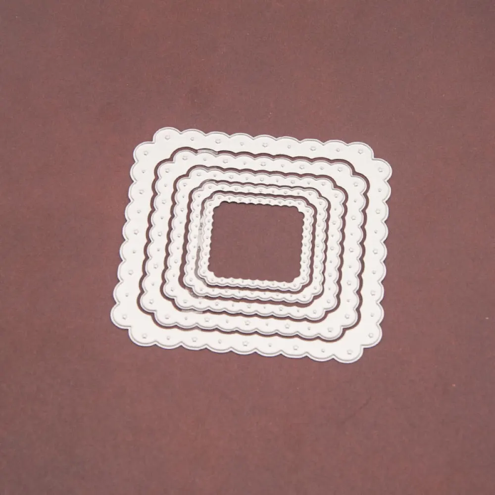 Frames Square Card Curves Border Making Scrapbooking Crafts Star Decoration Layering Metal Cutting Dies Greeting Card
Frames Square Card Curves Border Making Scrapbooking Crafts Star Decoration Layering Metal Cutting Dies Greeting Card