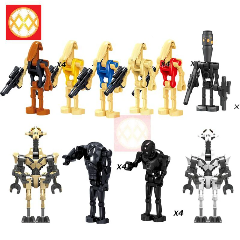 Battle Droid Robot Classic Movie Anakin Skywalker Luke Yoda Leia Darth Vader Rebel Building Blocks Toys For Children Friends
Battle Droid Robot Classic Movie Anakin Skywalker Luke Yoda Leia Darth Vader Rebel Building Blocks Toys For Children Friends