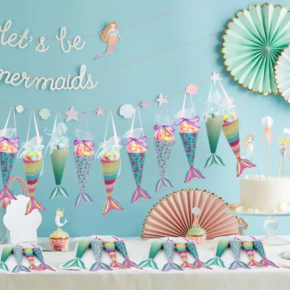 candy gift box mermaid favor bag baby shower candy boxes we