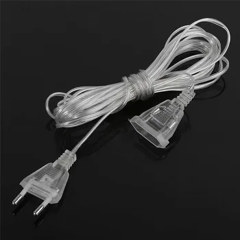5m Power Extension Cable Plug Extender Wire for LED Icicle String Lights Christmas Lights Outdoor Garland Fairy Wedding Lighting
5m Power Extension Cable Plug Extender Wire for LED Icicle String Lights Christmas Lights Outdoor Garland Fairy Wedding Lighting