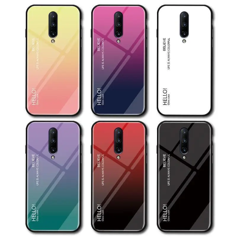 For OnePlus 7 7Pro Case Fashion Hard Tempered Glass Luxury Gradient Protect Back Cover case For one plus 6t 6 5t 5 phone shell
For OnePlus 7 7Pro Case Fashion Hard Tempered Glass Luxury Gradient Protect Back Cover case For one plus 6t 6 5t 5 phone shell