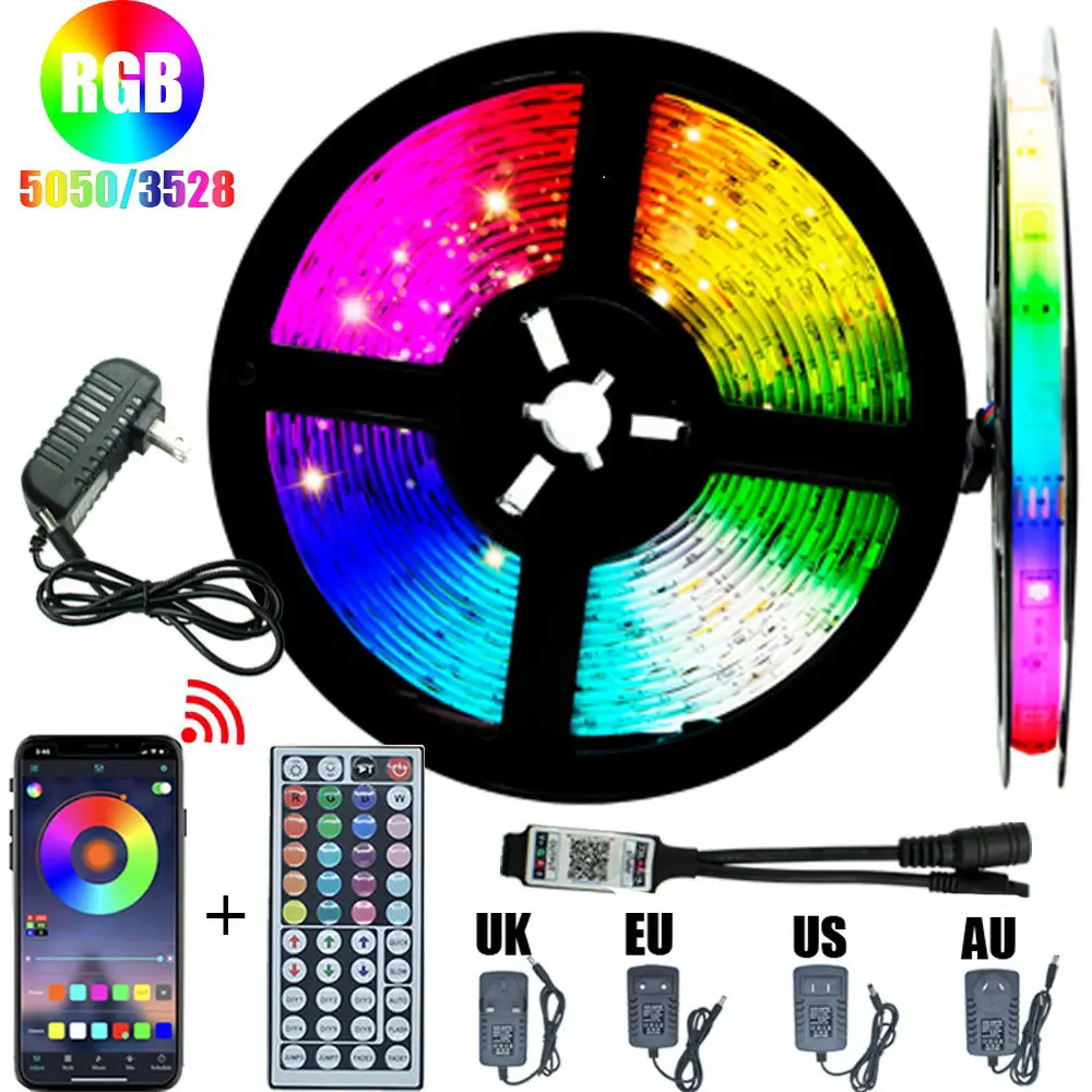 Bluetooth LED Strip Light 20M RGB 5050 3528 WIFI Waterproof Flexible Lamp Tape Ribbon WithDiode Tape 5M 10M 15M Music Sync Color
Bluetooth LED Strip Light 20M RGB 5050 3528 WIFI Waterproof Flexible Lamp Tape Ribbon WithDiode Tape 5M 10M 15M Music Sync Color