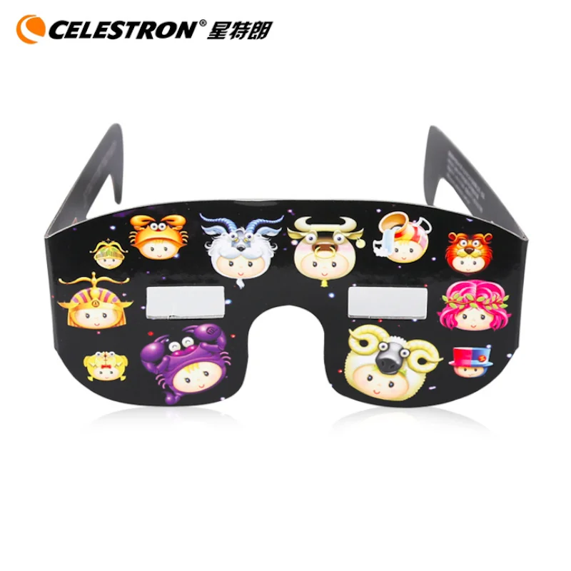 Certified Safe 3D Paper Solar Glasses Sun Protection Filter Eclipse Viewing Glasses Newest Design