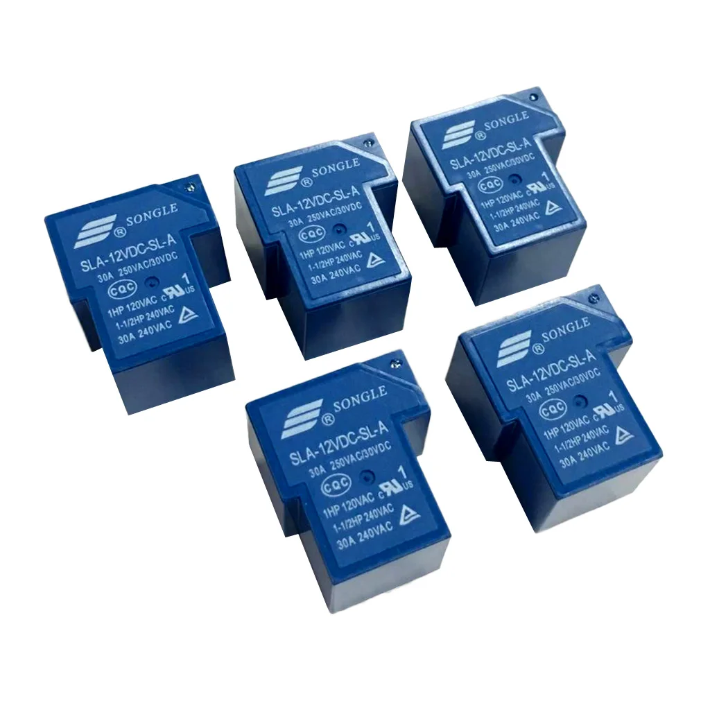 5pcs 12V 1 CH Relay SLA-12VDC-SL-C 250V AC 30V 30A DC Workshop 5pcs 12V 1 CH Relay SLA-12VDC-SL-C 250V AC 30V 30A DC Workshop