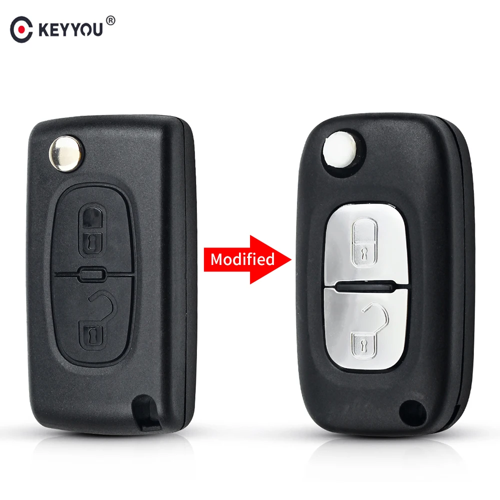 KEYYOU Modified Flip Folding 2 Button Remote Key Shell Cover For Peugeot 406 407 408 308 307 107 207 Fob Case CE0523 VA2 Blade
KEYYOU Modified Flip Folding 2 Button Remote Key Shell Cover For Peugeot 406 407 408 308 307 107 207 Fob Case CE0523 VA2 Blade