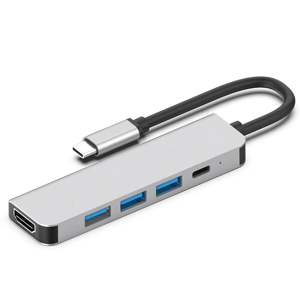 Portable Professional 5 In 1 Charging Port Adapter Type C to USB3.0 HDMI and PD USB 3.0 Converter 4K HDMI Hub
Portable Professional 5 In 1 Charging Port Adapter Type C to USB3.0 HDMI and PD USB 3.0 Converter 4K HDMI Hub