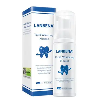 LANBENA Teeth Whitening Toothpaste Mousse Tooth Whitening Cleaning White Teeth Oral Hygiene Bleaching Remove Stains Dental Tools
LANBENA Teeth Whitening Toothpaste Mousse Tooth Whitening Cleaning White Teeth Oral Hygiene Bleaching Remove Stains Dental Tools