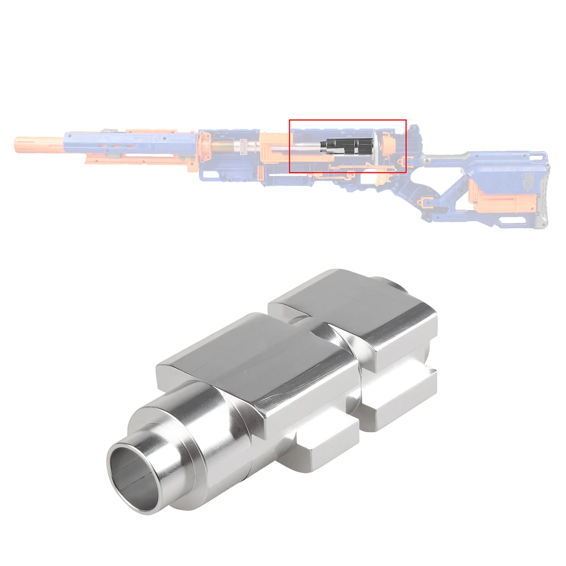 WORKER Aluminium Tube 3G-LJ-W0405 For NERF CS-6 LONGSTRIKE Exterior Modified Part - Silver
WORKER Aluminium Tube 3G-LJ-W0405 For NERF CS-6 LONGSTRIKE Exterior Modified Part - Silver
