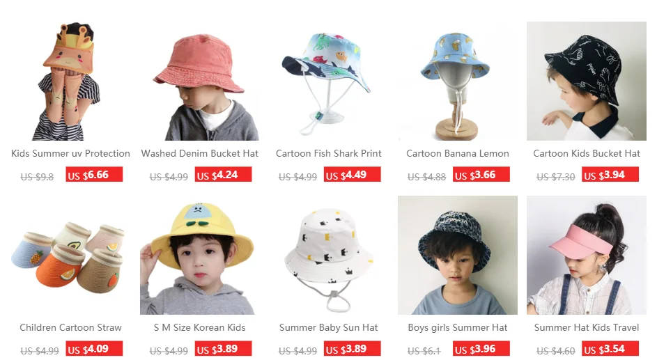 Cute Rabbit Ear Kids Bucket Hat Outdoor Casual Cap Kid Sun Cap Sunscreen SM