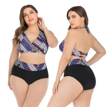 Women's New Swimsuit Large Size Bra Set Lady Sexy High Waist Swimsuit Multicolor Printed Swimsuit L-4XL 
Women's New Swimsuit Large Size Bra Set Lady Sexy High Waist Swimsuit Multicolor Printed Swimsuit L-4XL