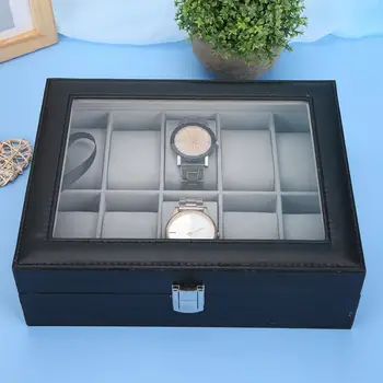 Watch organizer 10Grid PU Leather Watch Display Box Jewelry Watch Storage Holder Box Watch Jewelry Boxes Case Display best gift
Watch organizer 10Grid PU Leather Watch Display Box Jewelry Watch Storage Holder Box Watch Jewelry Boxes Case Display best gift