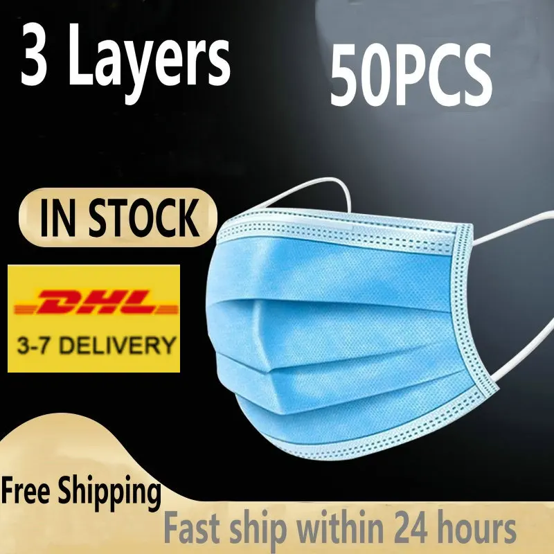 DHL Fast Ship Face mask no Box Disposable anti virus face masks 3-ply mouth mask 50pcs pm2.5 Apply to adult dust filter masque
DHL Fast Ship Face mask no Box Disposable anti virus face masks 3-ply mouth mask 50pcs pm2.5 Apply to adult dust filter masque