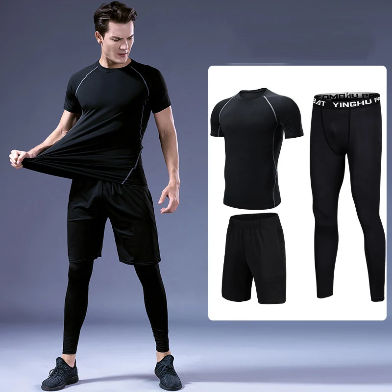Men's Compression Sportswear Suits Gym Tights Training Clothes Workout Jogging Sports Set Running Tracksuit Dry Fit Plus Size3 
Men's Compression Sportswear Suits Gym Tights Training Clothes Workout Jogging Sports Set Running Tracksuit Dry Fit Plus Size3