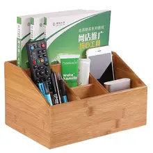 HobbyLane Multi-Function Tissue Box Innovative Bamboo Tabletop Coffee Table Remote Control Storage Box Bathroom Tissue Holders(China)