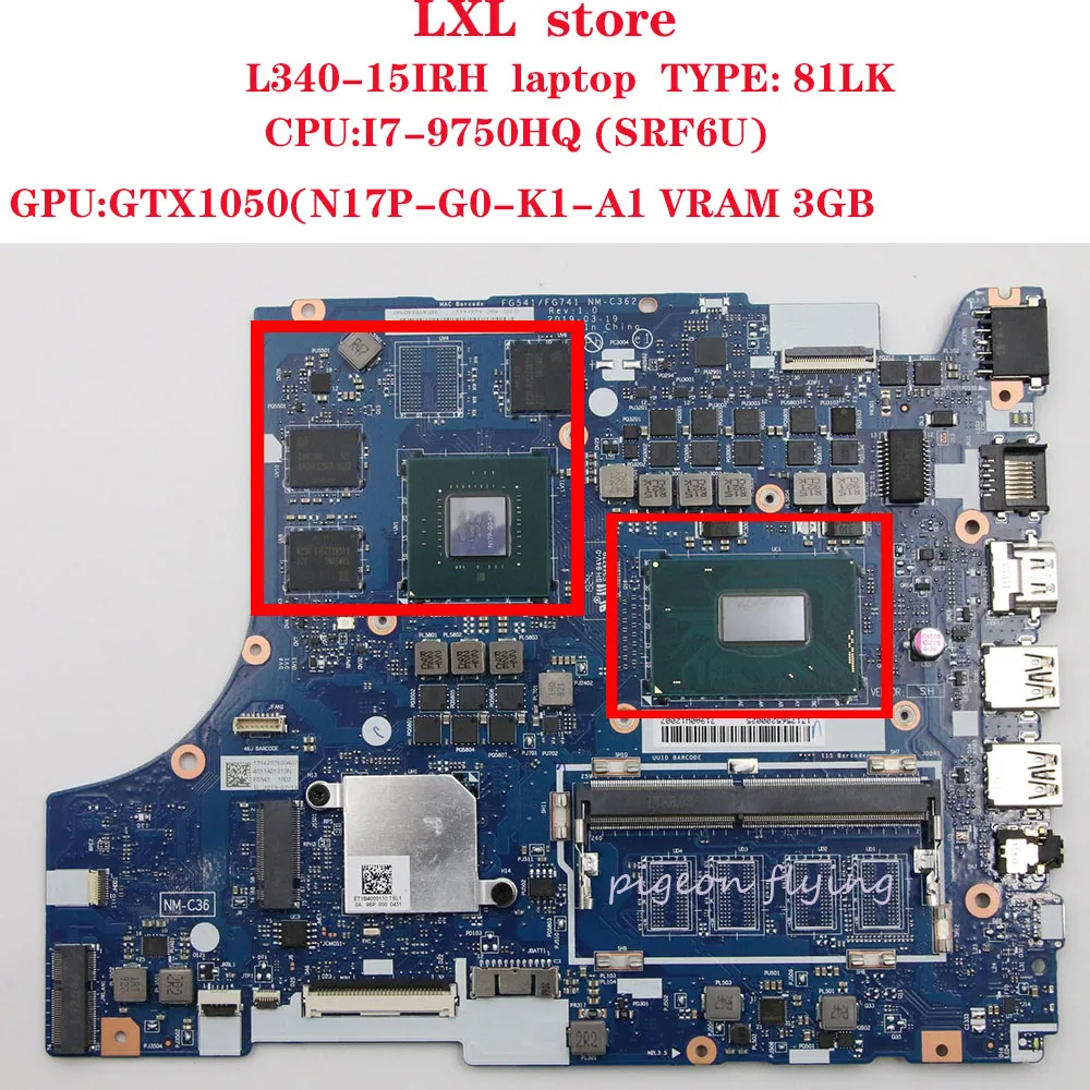 Материнская плата FG541/FG741 REV: 1 0 для Lenovo игровая материнская 81LK ЦП: GPU:GTX1050 3 ГБ FRU