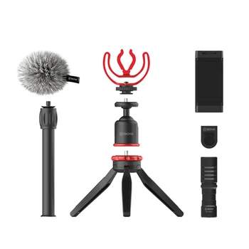 BOYA BY-VG330 Microphone LED Light Tripod Phone Clip Mount Kit for Smartphone DSLR Camera PC Vlog Live Studio Video Accessories 
BOYA BY-VG330 Microphone LED Light Tripod Phone Clip Mount Kit for Smartphone DSLR Camera PC Vlog Live Studio Video Accessories