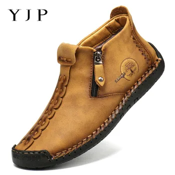 YJP Spring Winter Boots for Men Vintage Leather Sneakers Size 39-48 Retro Style Ankle Boots Mid-Top Handmade Stitching Shoes
YJP Spring Winter Boots for Men Vintage Leather Sneakers Size 39-48 Retro Style Ankle Boots Mid-Top Handmade Stitching Shoes