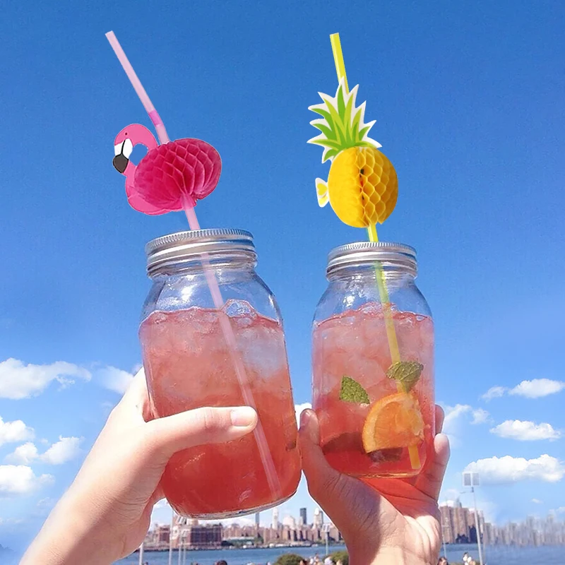 50pcs Summer Party Pineapple Paper Straws Flamingo Jungle Drinking Straw Hawaii Beach Pool Party Cocktail Drinking Straw
50pcs Summer Party Pineapple Paper Straws Flamingo Jungle Drinking Straw Hawaii Beach Pool Party Cocktail Drinking Straw