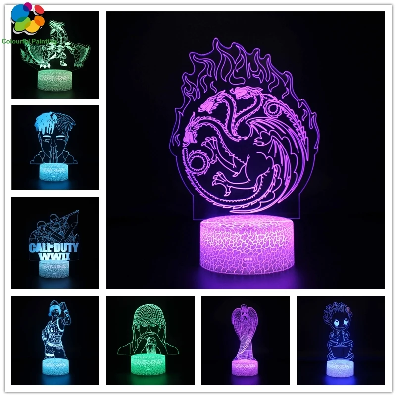Remote Control Call Duty WW Soldiers Dragon 3D Light LED Crack Night Light 7 Colors Changing 3AA Battery Powered USB Lamp Gift 1
Remote Control Call Duty WW Soldiers Dragon 3D Light LED Crack Night Light 7 Colors Changing 3AA Battery Powered USB Lamp Gift 1
