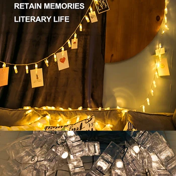 Holiday Lighting 1.5M 3M 6M Photo Clip LED String Light USB Battery Powered Christmas LED Fairy Lights Decoration Garland Lights
Holiday Lighting 1.5M 3M 6M Photo Clip LED String Light USB Battery Powered Christmas LED Fairy Lights Decoration Garland Lights