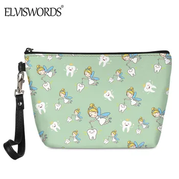 ELVISWORDS Cartoon Dentist Pattern Women Small Pouch Case Light Green PU Leather Cosmetic Bags Teenager Girls Casual Makeup Bag
ELVISWORDS Cartoon Dentist Pattern Women Small Pouch Case Light Green PU Leather Cosmetic Bags Teenager Girls Casual Makeup Bag