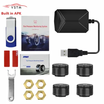 USB Android TPMS Car Tire Pressure Monitoring System Display 4 Sensors Android Navigation Tyre Pressure Alarm 0-116Psi
USB Android TPMS Car Tire Pressure Monitoring System Display 4 Sensors Android Navigation Tyre Pressure Alarm 0-116Psi