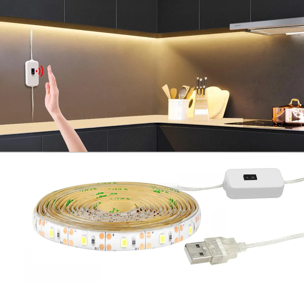 5V USB Port Hand Sweep Smart Switch LED Cabinet lights Hand Motion Sensor LED Strip Kitchen Bedroom Closet Decoration Night lamp
5V USB Port Hand Sweep Smart Switch LED Cabinet lights Hand Motion Sensor LED Strip Kitchen Bedroom Closet Decoration Night lamp