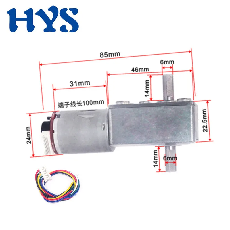 DC 6V 12V 24V Encoder Gear Motor Double Shaft 14mm Electric Motor DC 12 Volt V Reducer 6/18/23/30/40/90/150rpm Motors JGY370
DC 6V 12V 24V Encoder Gear Motor Double Shaft 14mm Electric Motor DC 12 Volt V Reducer 6/18/23/30/40/90/150rpm Motors JGY370