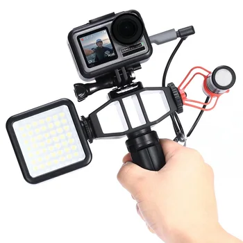 Universal Bracket for All GoPro Types For OSMO ACTION Vlog Stand ABS With 2 Cold Shoe Mic Fill Light Accessories 1/4 Interface
Universal Bracket for All GoPro Types For OSMO ACTION Vlog Stand ABS With 2 Cold Shoe Mic Fill Light Accessories 1/4 Interface
