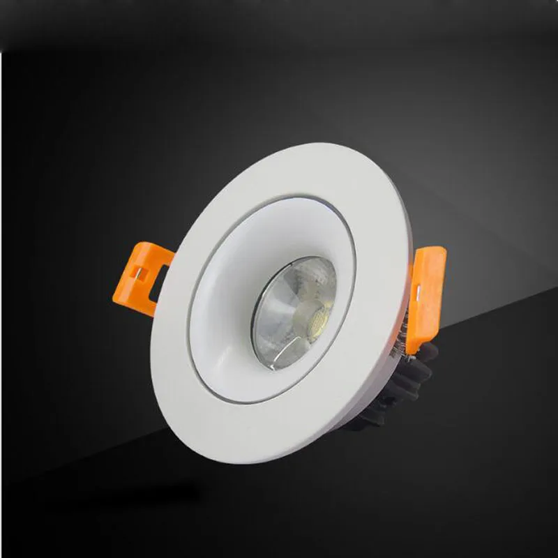 Fanlive 20pcs Led Embedded Downlight Wall Washer Spotlight 5W Bull Eye Oval Round Anti-vertigo Style Cob Ceiling Hotel | Лампы и