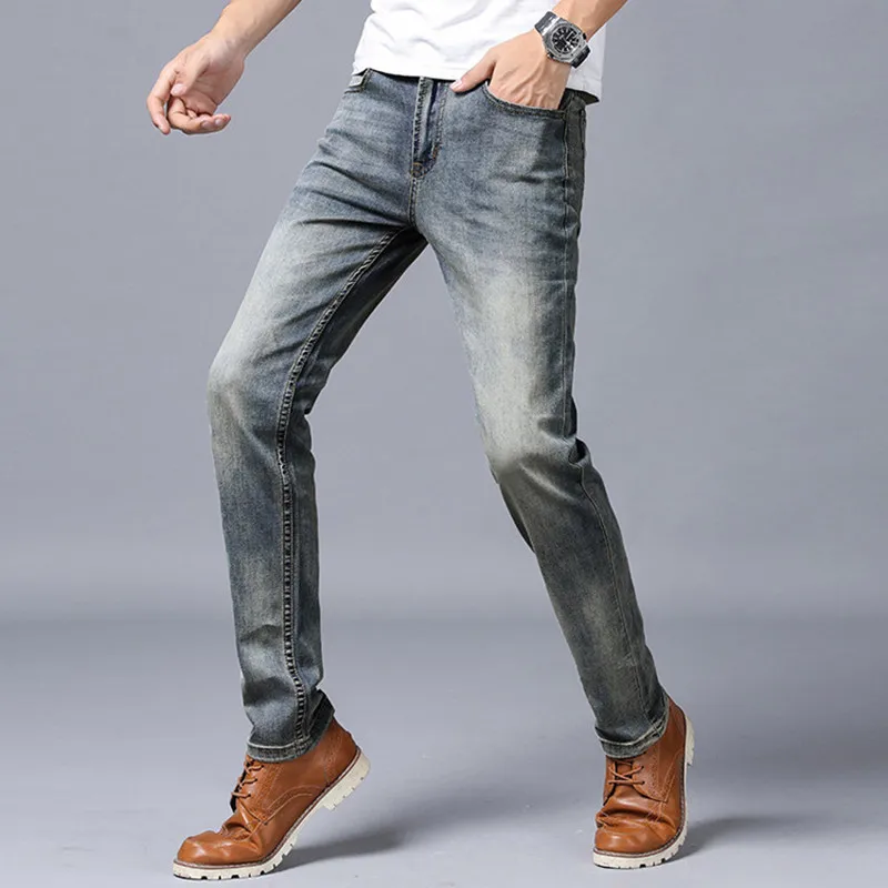 Jeans Brand Denim Biker Men Slim Fit Washed Vintage Ripped Jeans for Men Elastic Denim Pants Skinny Jeans Men
Jeans Brand Denim Biker Men Slim Fit Washed Vintage Ripped Jeans for Men Elastic Denim Pants Skinny Jeans Men