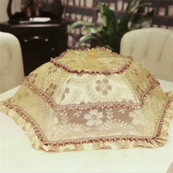 High-End European-Style Lace Folding Large round Dish Cover Food Cover Dining Table Cover Umbrella Dish Cover
High-End European-Style Lace Folding Large round Dish Cover Food Cover Dining Table Cover Umbrella Dish Cover