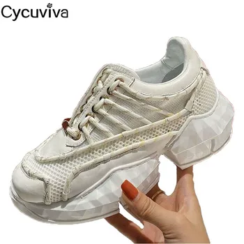 Luruxy Brand Shoes Men Thick Sole Platform Sneakers Breathable Mules Casual Daddy Shoes Lace Up Runway Runners Flat Shoes Male
Luruxy Brand Shoes Men Thick Sole Platform Sneakers Breathable Mules Casual Daddy Shoes Lace Up Runway Runners Flat Shoes Male