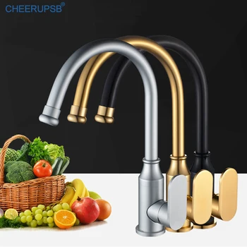 Zinc Alloy Kitchen Sink Black Faucets Deck Mount Hot Cold Water Mixer Crane 360 Degree Swivel Rotation Taps Modern Grifo Cocina 
Zinc Alloy Kitchen Sink Black Faucets Deck Mount Hot Cold Water Mixer Crane 360 Degree Swivel Rotation Taps Modern Grifo Cocina