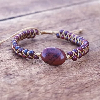 Handmade DIY Natural Safflower Stone Charm Warp Bracelet String Braided Yoga Chakra Women Men Bracelet Bangle Boho Jewelry
Handmade DIY Natural Safflower Stone Charm Warp Bracelet String Braided Yoga Chakra Women Men Bracelet Bangle Boho Jewelry