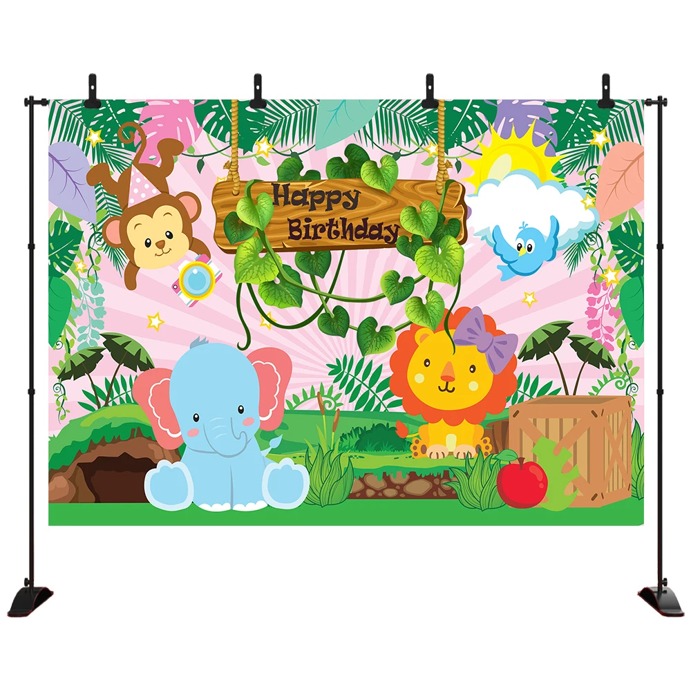 Cartoon Safari Park Animals Backdrop Kids Happy Birthday Party Decorations Fauna Jungle Forest Wildlife Elephant
Cartoon Safari Park Animals Backdrop Kids Happy Birthday Party Decorations Fauna Jungle Forest Wildlife Elephant