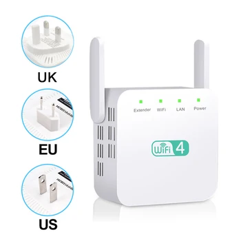Wireless WiFi Repeater Wifi Extender 2.4GHz 300Mbps Wi-Fi Amplifier Long Range Wifi Signal Booster Long Range Wifi Smart Home
Wireless WiFi Repeater Wifi Extender 2.4GHz 300Mbps Wi-Fi Amplifier Long Range Wifi Signal Booster Long Range Wifi Smart Home