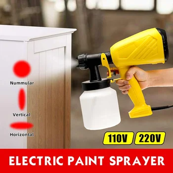 Spray Gun Paint 800ML High Power Spray Guns For Painting Cleaning Pesticide Adjust Electric Paint Sprayer Spraying 300W 110/220V 
Spray Gun Paint 800ML High Power Spray Guns For Painting Cleaning Pesticide Adjust Electric Paint Sprayer Spraying 300W 110/220V