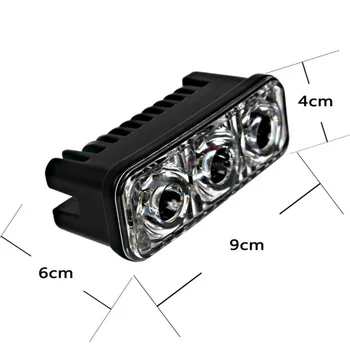 1 Pair Car Daytime Running Lights 3-LED DRL White Front Fog Lamp 12V 9W Universal Fits All Cars SUV Vans With DC 12V
1 Pair Car Daytime Running Lights 3-LED DRL White Front Fog Lamp 12V 9W Universal Fits All Cars SUV Vans With DC 12V