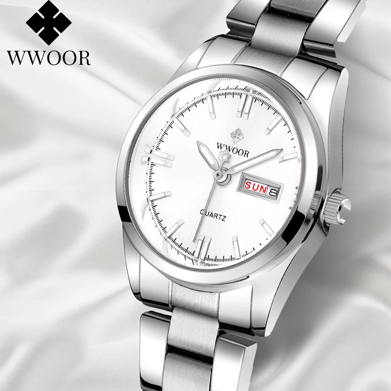 Элегантные женские часы WWOOR, кварцевый механизм, модные серебристые женские наручные часы, водонепроницаемые роскошные женские часы под платье, женские часы
Элегантные женские часы WWOOR, кварцевый механизм, модные серебристые женские наручные часы, водонепроницаемые роскошные женские часы под платье, женские часы