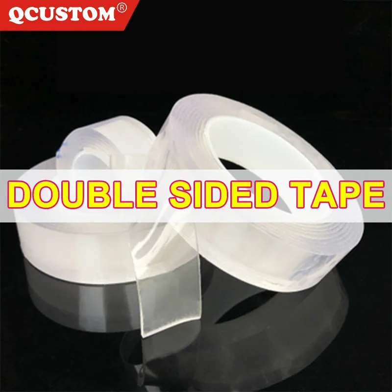QCUSTOM Reusable Double Sided Tape Transparent Nano Traceless Adhesive Washable Universal Disks Glue home improvement Acrylic du
QCUSTOM Reusable Double Sided Tape Transparent Nano Traceless Adhesive Washable Universal Disks Glue home improvement Acrylic du