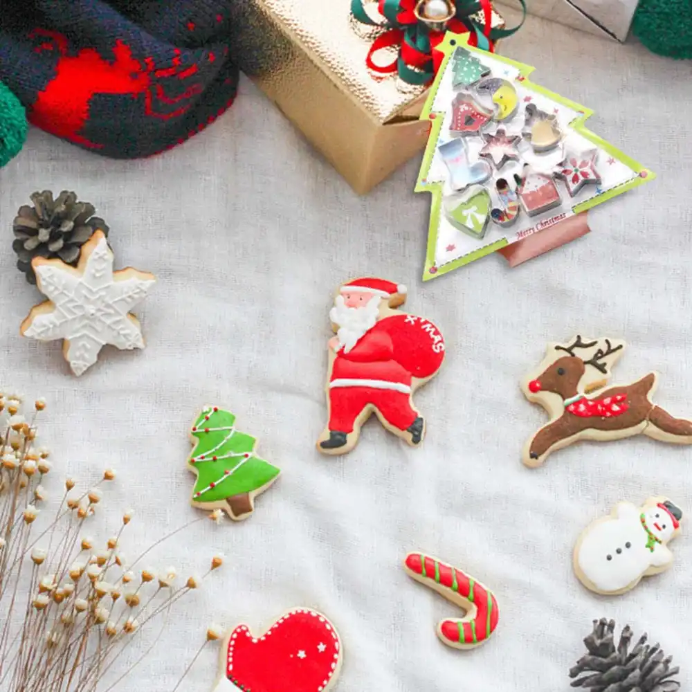bakeware moulds christmas tree series home kitchen diy biscuit