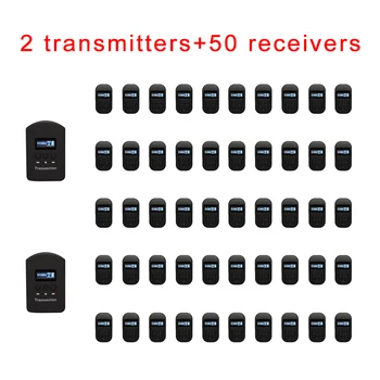 Wireless voice transmission device ( 2 Transmitters + 50 Receivers +1 Charging Station ) Whisper Audio Guide Equipment / Radio
Wireless voice transmission device ( 2 Transmitters + 50 Receivers +1 Charging Station ) Whisper Audio Guide Equipment / Radio
