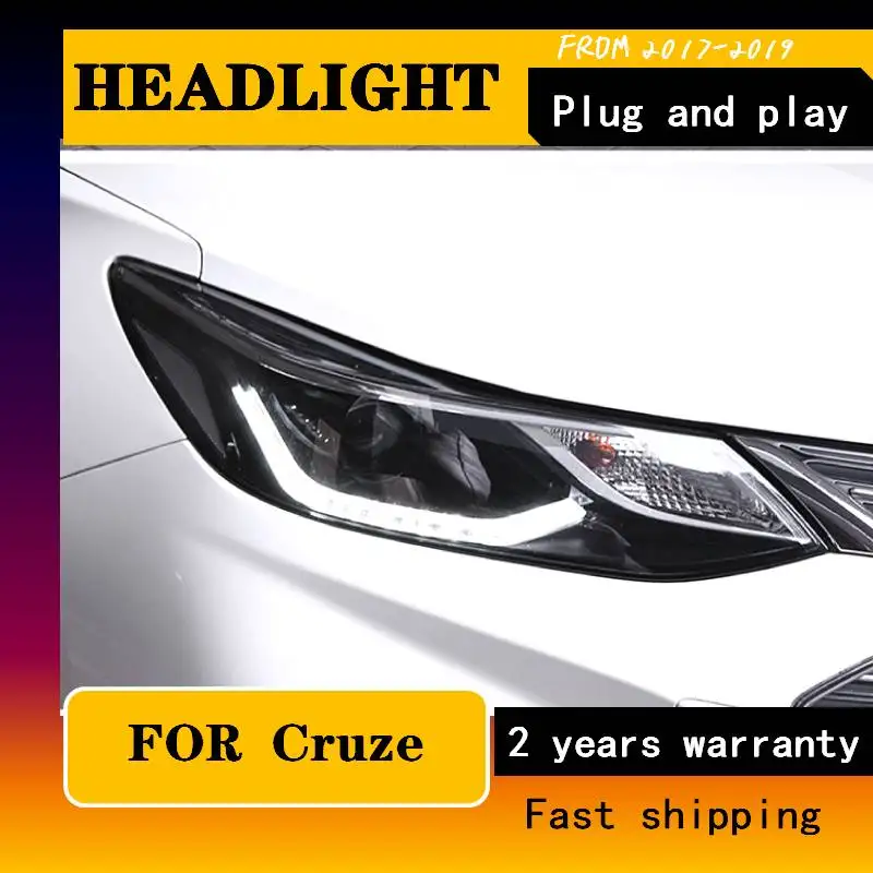 2 шт. автомобильный Стайлинг для Chevrolet Cruze светодиодные фары 2017-2018 Светодиодные ДХО + Динамический сигнал поворота HID двойная Биксеноновая линза Ближний Дальний свет
2 шт. автомобильный Стайлинг для Chevrolet Cruze светодиодные фары 2017-2018 Светодиодные ДХО + Динамический сигнал поворота HID двойная Биксеноновая линза Ближний Дальний свет