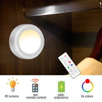 16 Color LED Touch Night Light Battery Power Remote Control Lamp Dimmable Wireless Touch Sensor Cabinet Light for Wardrobe 
16 Color LED Touch Night Light Battery Power Remote Control Lamp Dimmable Wireless Touch Sensor Cabinet Light for Wardrobe