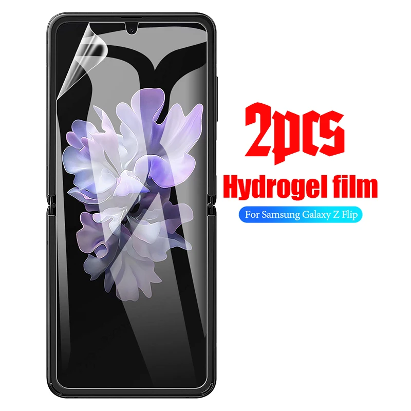 Для Samsung Galaxy Z Flip ZFlip мягкая Передняя защитная пленка из ТПУ с полным покрытием