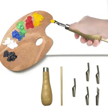 Palette Cutter Kit Multifunction Colour Modulation Artist Tools Art For Oil Painting Home Portable School Supplies Wood Handle
Palette Cutter Kit Multifunction Colour Modulation Artist Tools Art For Oil Painting Home Portable School Supplies Wood Handle