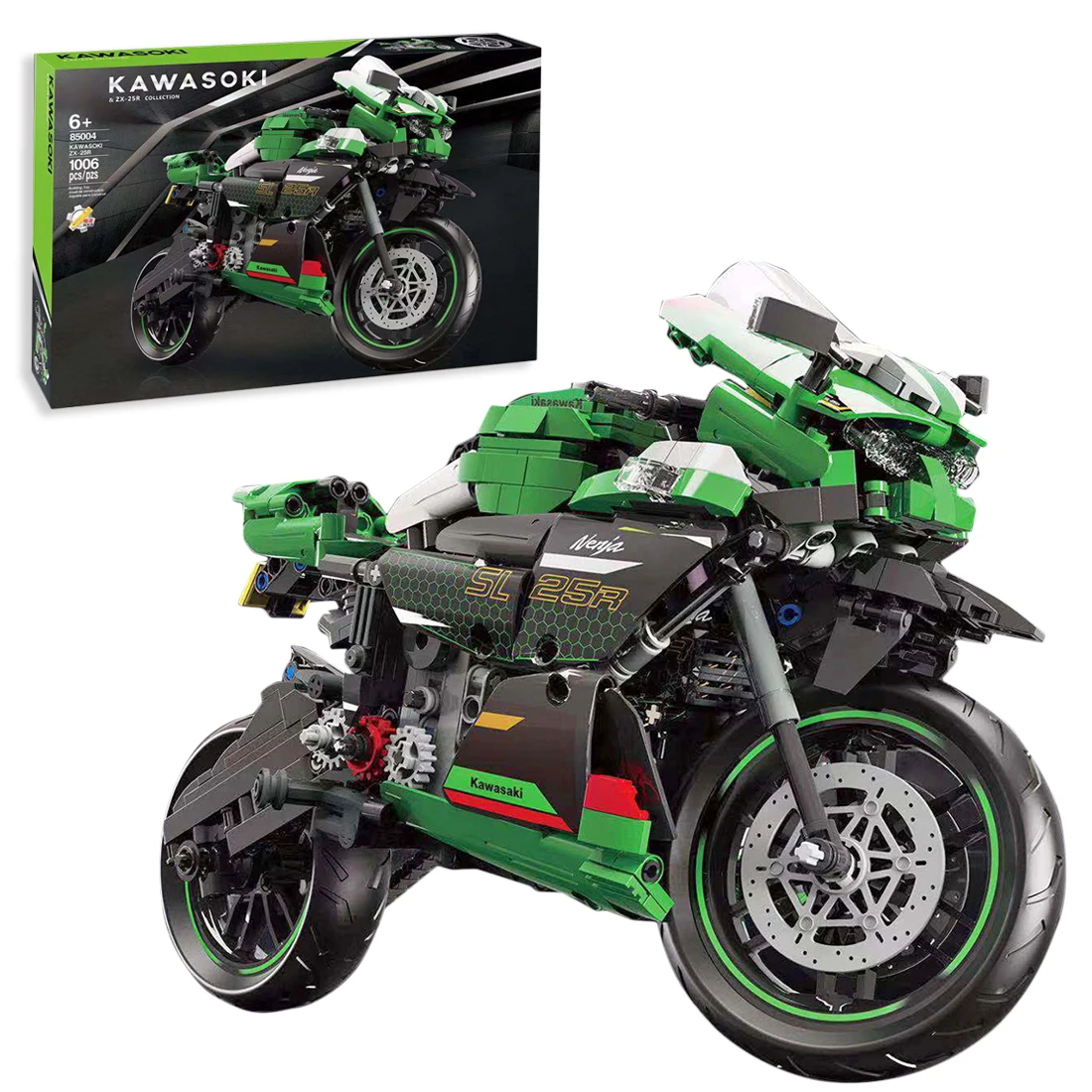 1006Pcs ZX-25R Motorcycle Bricks Small Particle DIY Assembly Building Blocks Model Toy Gift
1006Pcs ZX-25R Motorcycle Bricks Small Particle DIY Assembly Building Blocks Model Toy Gift
